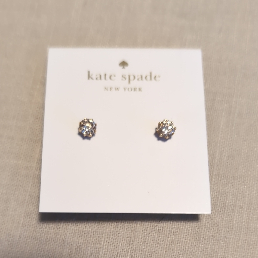 Kate Spade Sparkling Gold Stud Earrings